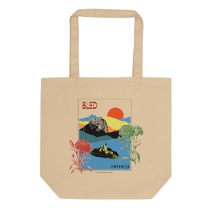 Retro Slovenia Eco Tote Bag - Bled