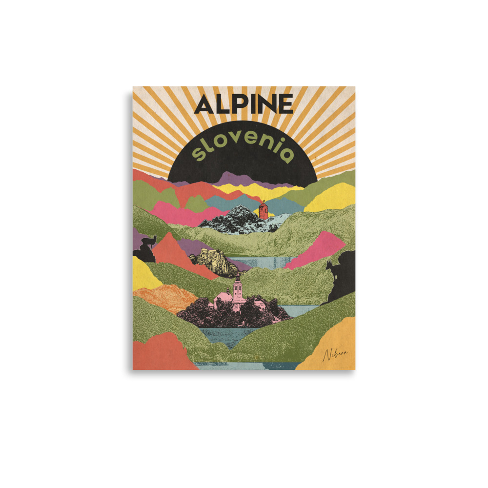 Retro Travel Poster - Alpine Slovenia - Image 4