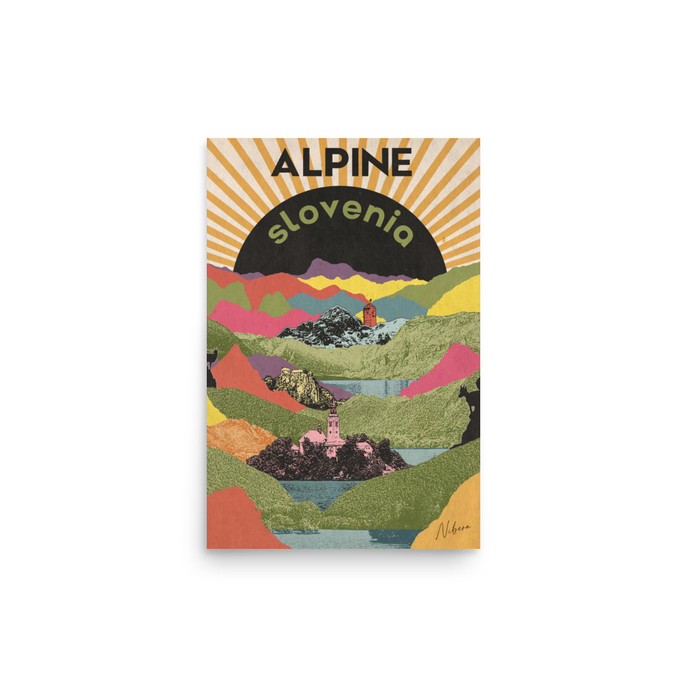 Retro Travel Poster - Alpine Slovenia - Image 5