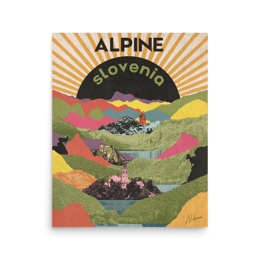 Retro Travel Poster - Alpine Slovenia - Image 6