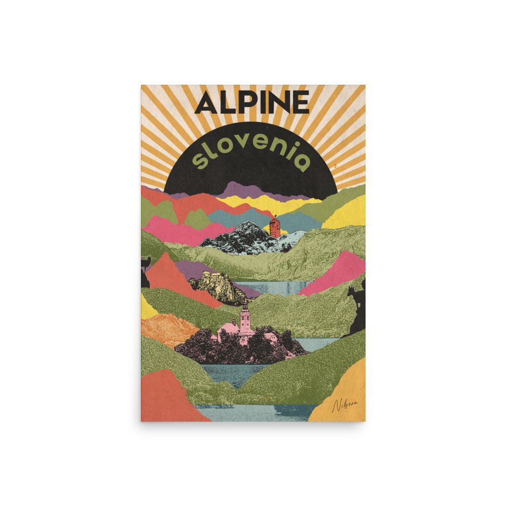 Retro Travel Poster - Alpine Slovenia - Image 8