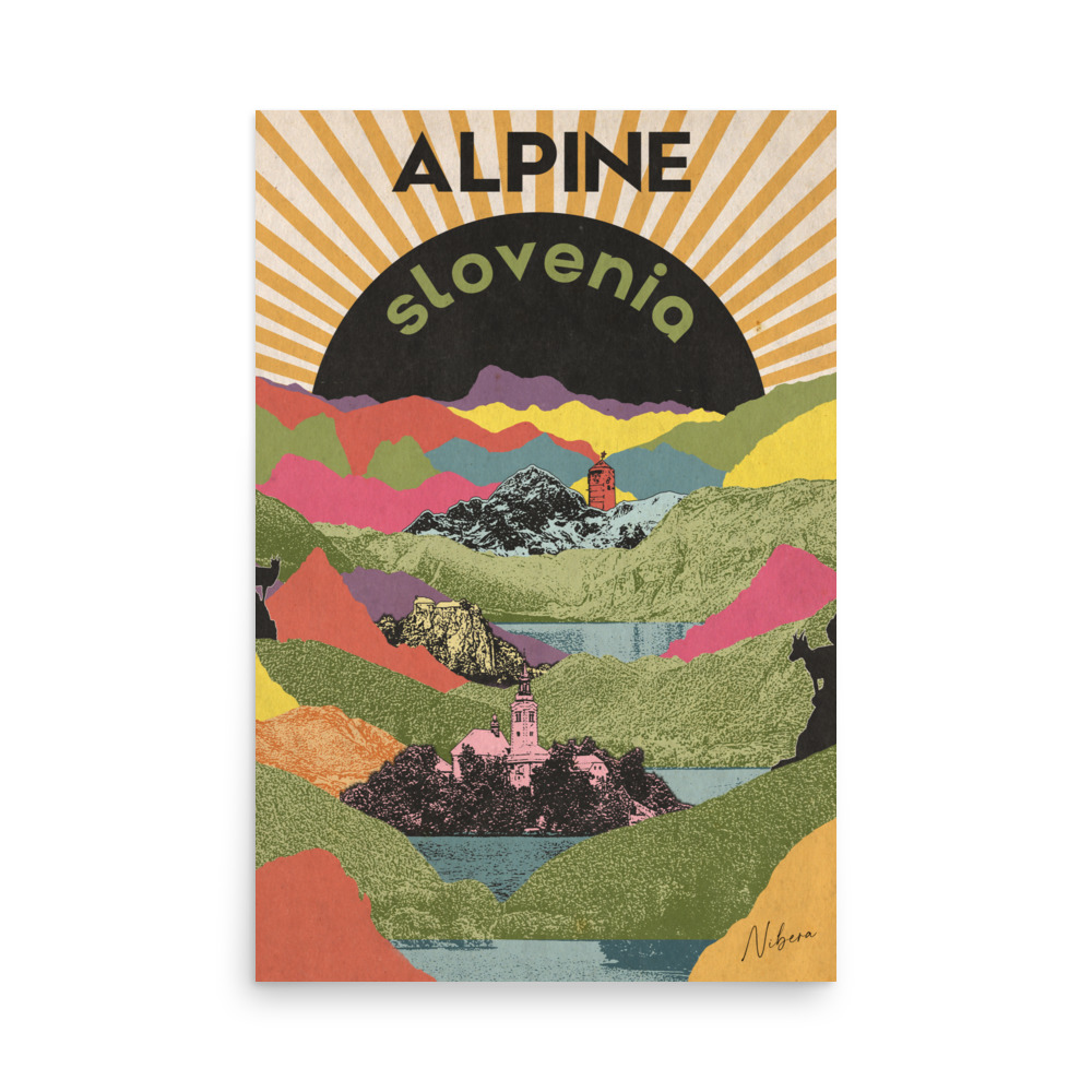 Retro Travel Poster - Alpine Slovenia - Image 9