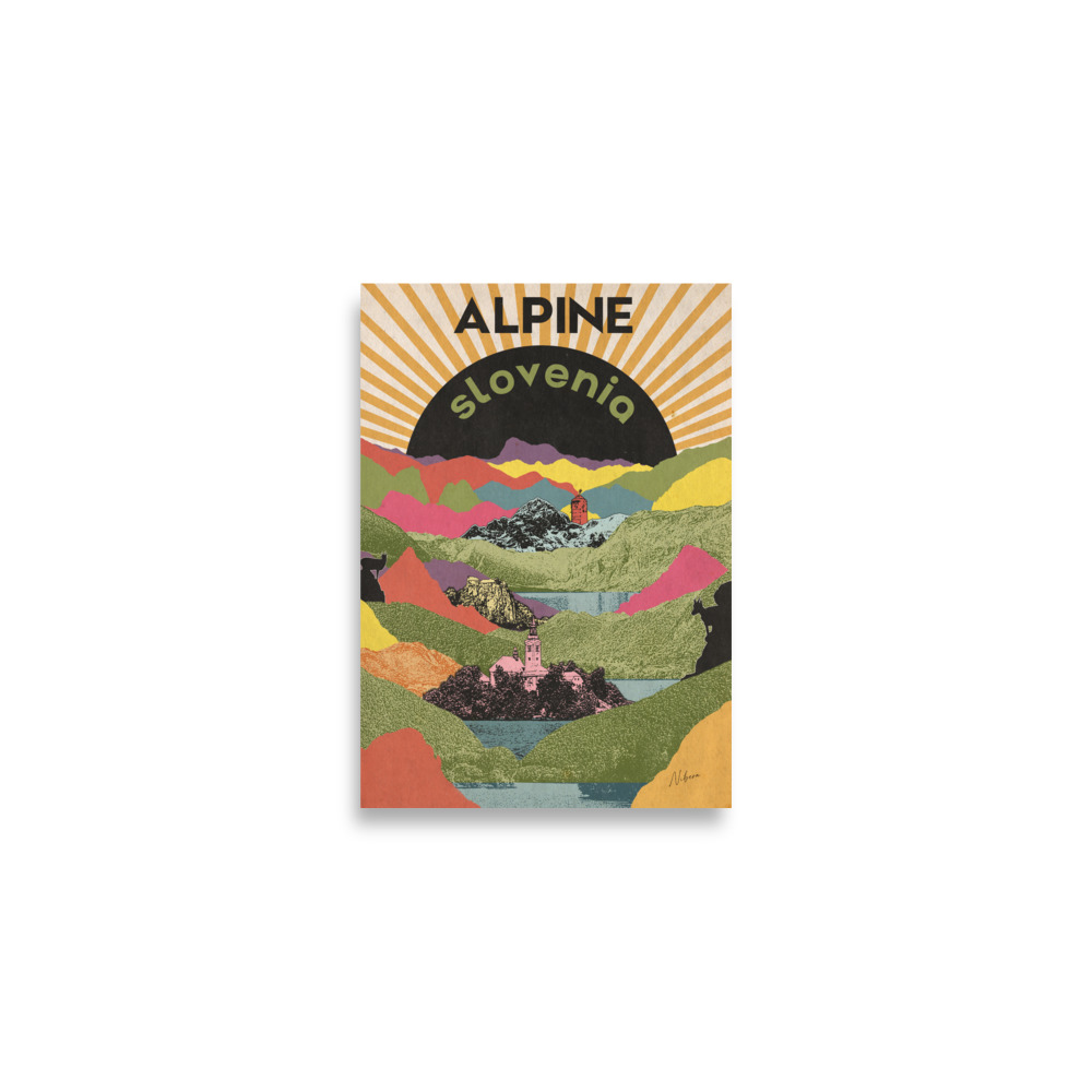 Retro Travel Poster - Alpine Slovenia - Image 3