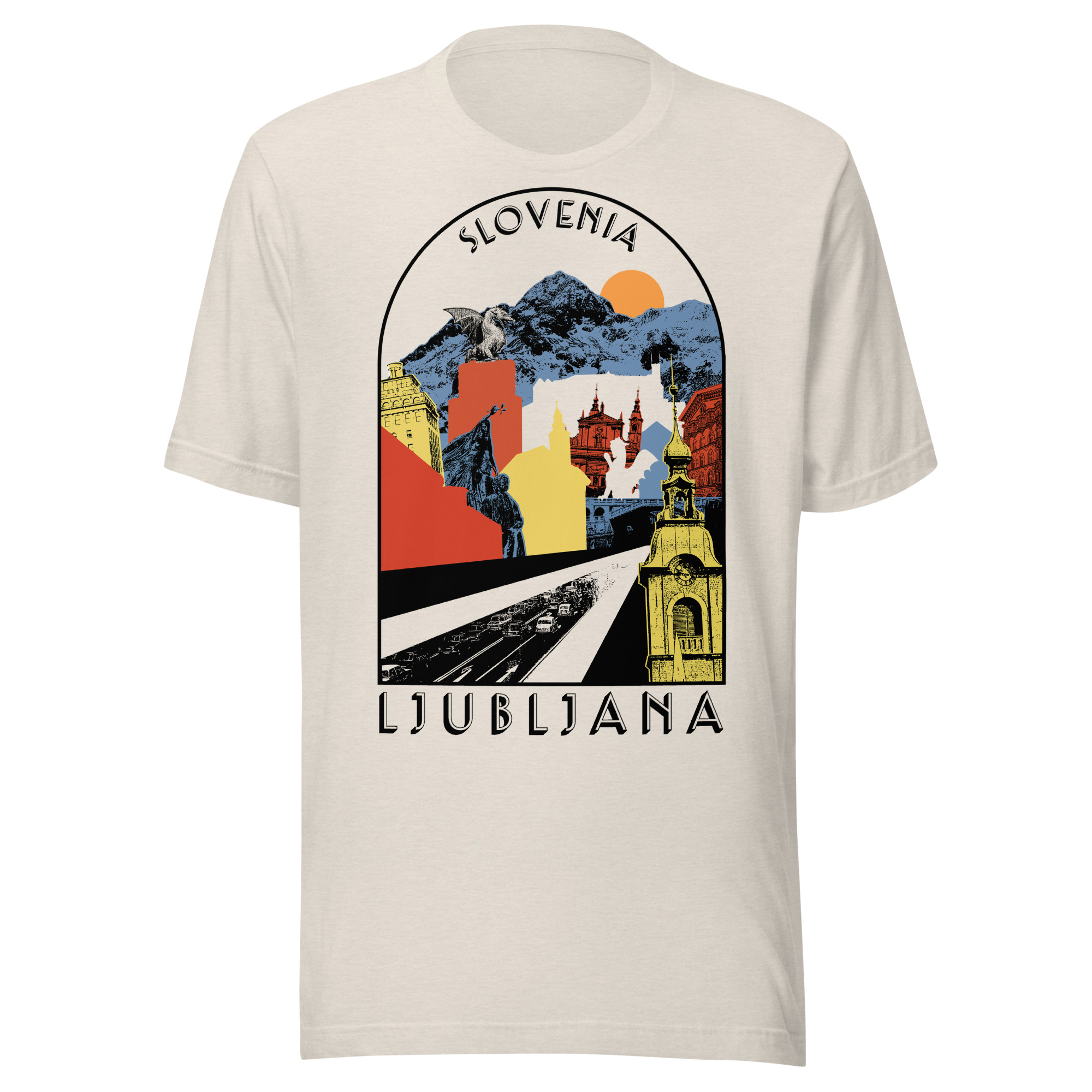Retro Ljubljana – Slovenia 100% cotton t-shirt - Image 5