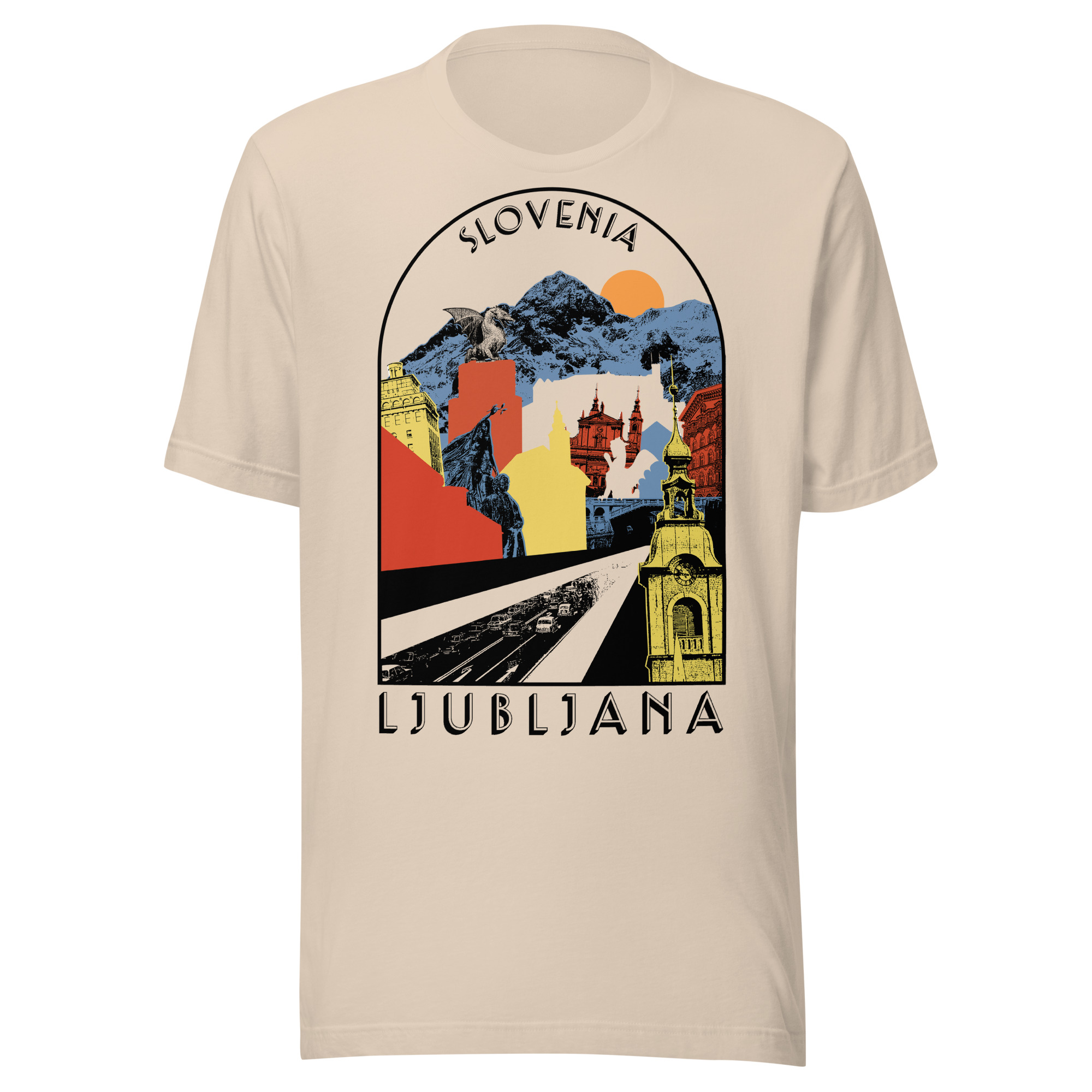 Retro Ljubljana – Slovenia 100% cotton t-shirt