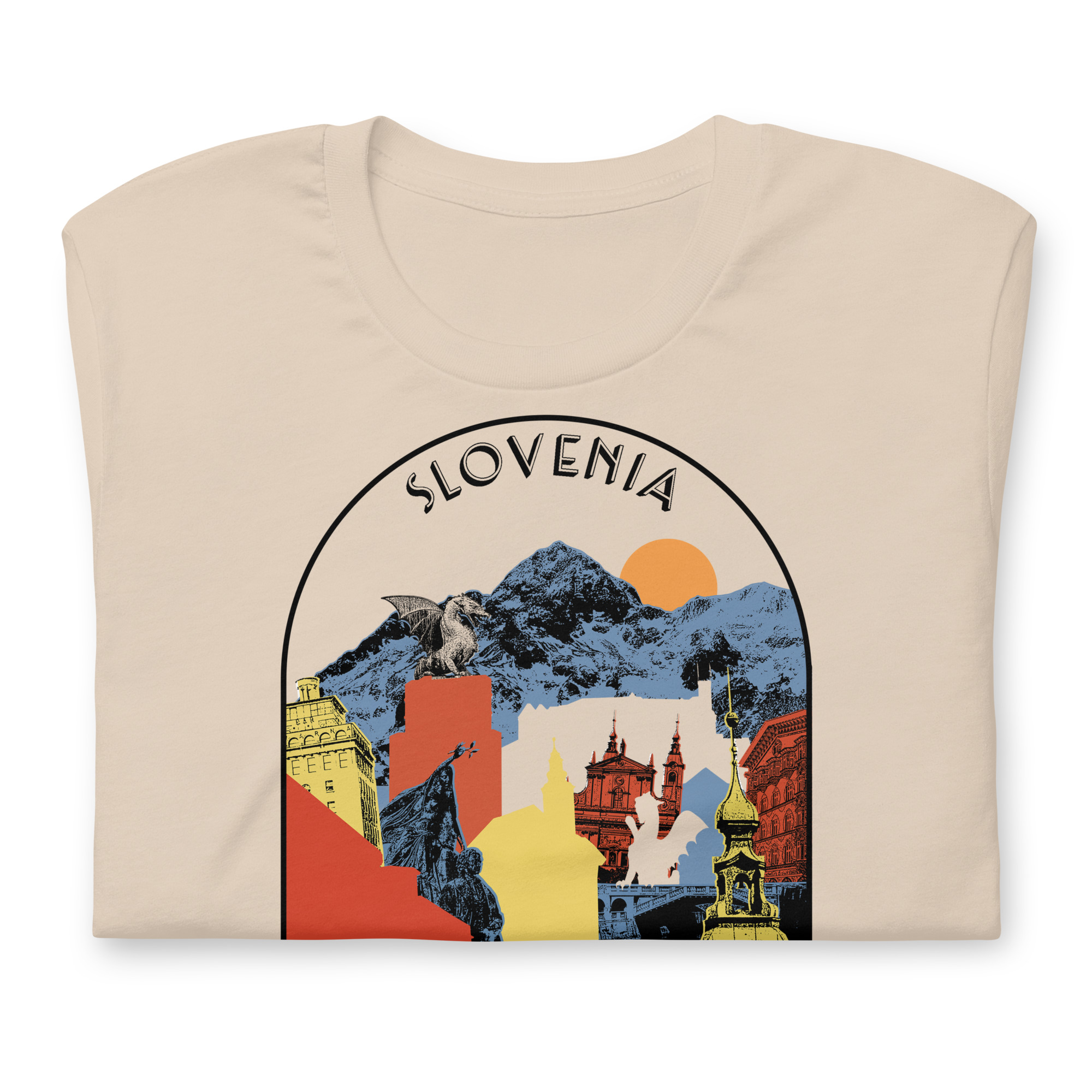 Retro Ljubljana – Slovenia 100% cotton t-shirt - Image 2