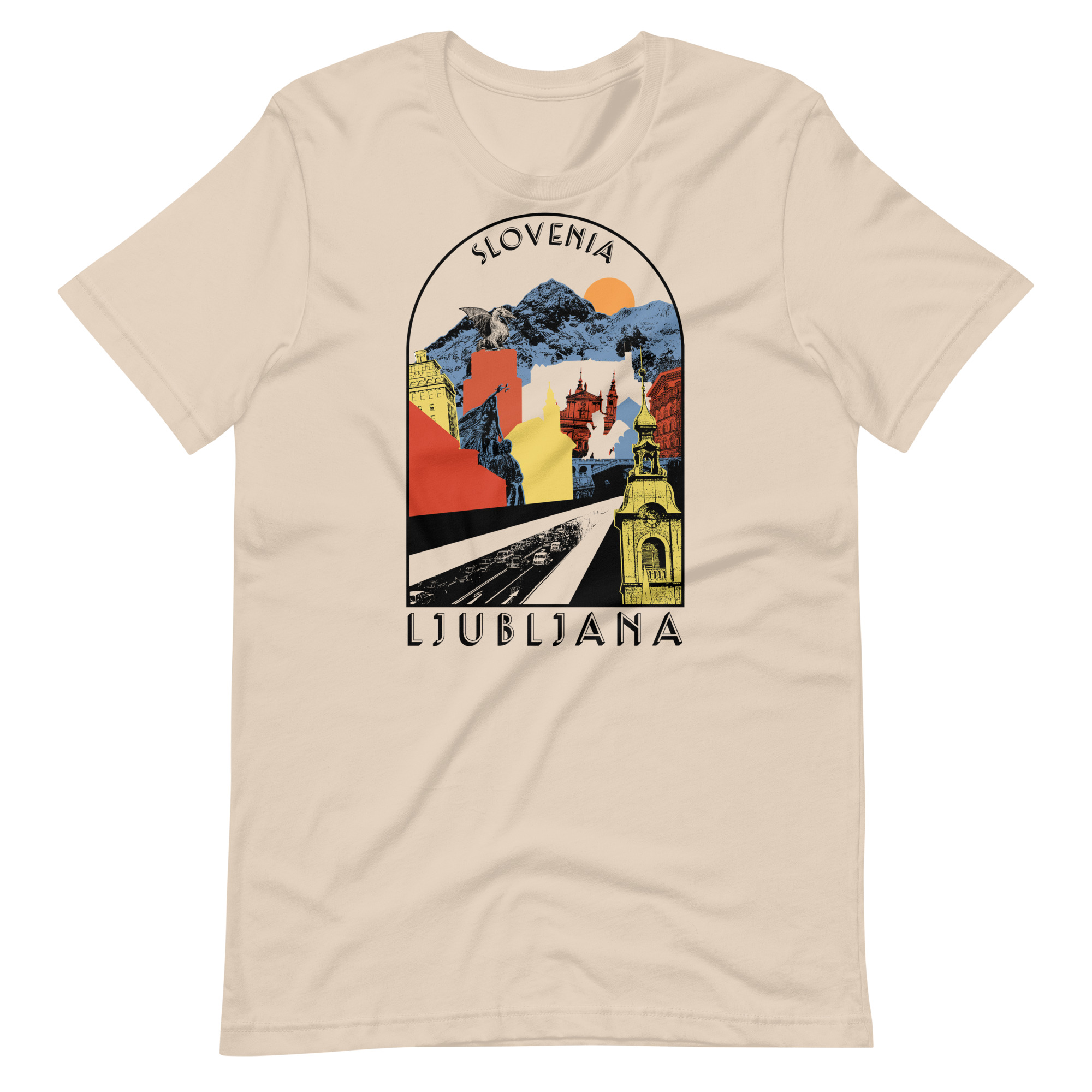 Retro Ljubljana – Slovenia 100% cotton t-shirt - Image 4