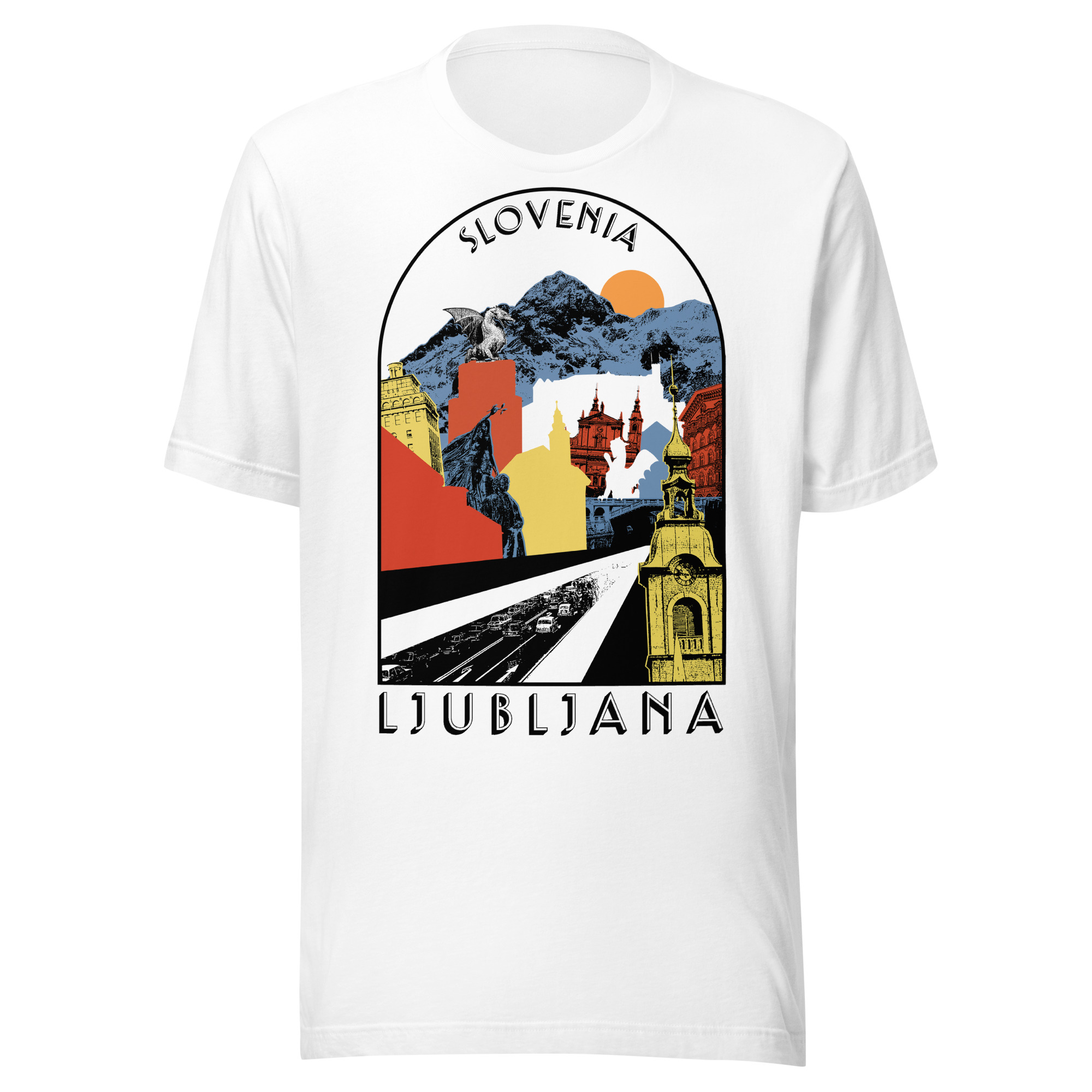 Retro Ljubljana – Slovenia 100% cotton t-shirt - Image 8