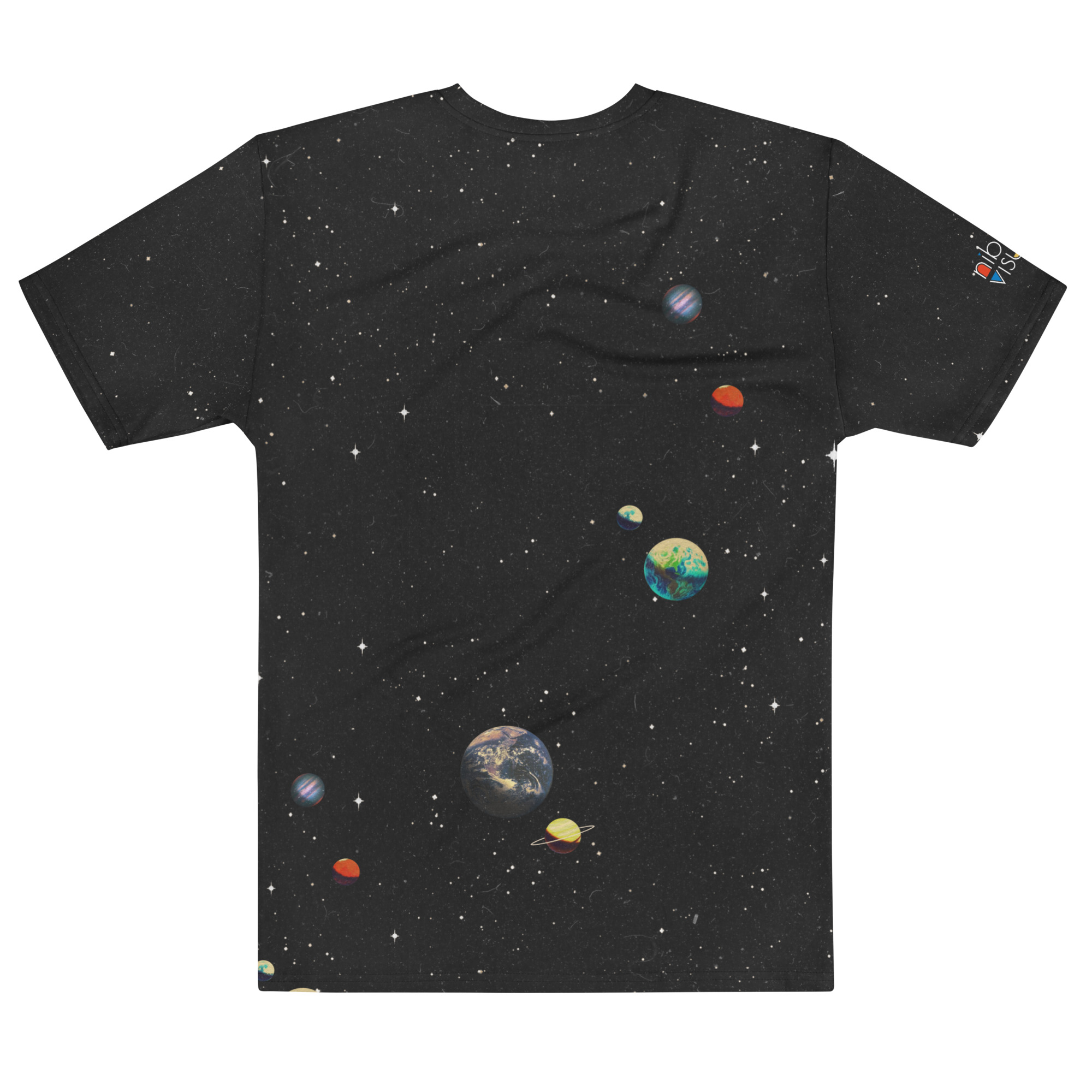Retro Futuristic Space Unisex Graphic Cotton T-shirt - Image 2