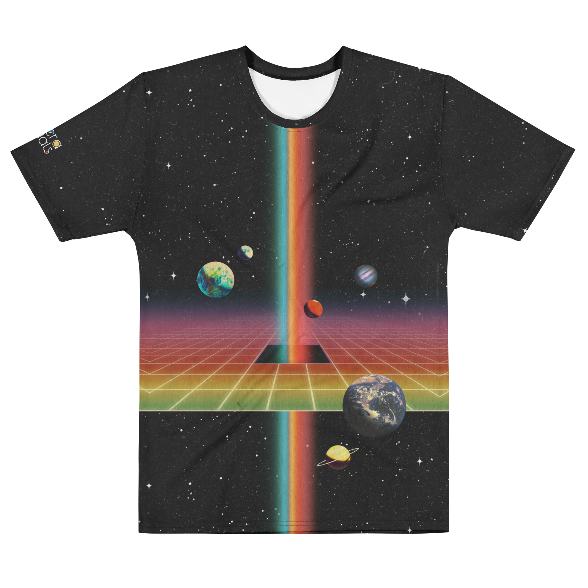 Retro Futuristic Space Unisex Graphic Cotton T-shirt